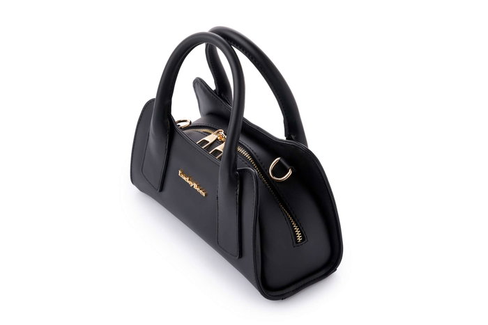Lucky Bees Bolso Negro CUERO DE POLIVINILO